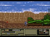 une photo d'Ã©cran de Target Earth sur Sega Megadrive